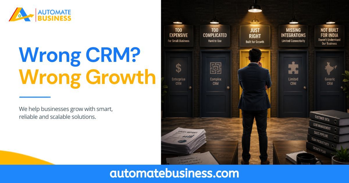 Business owner choosing the right CRM software for business growth.