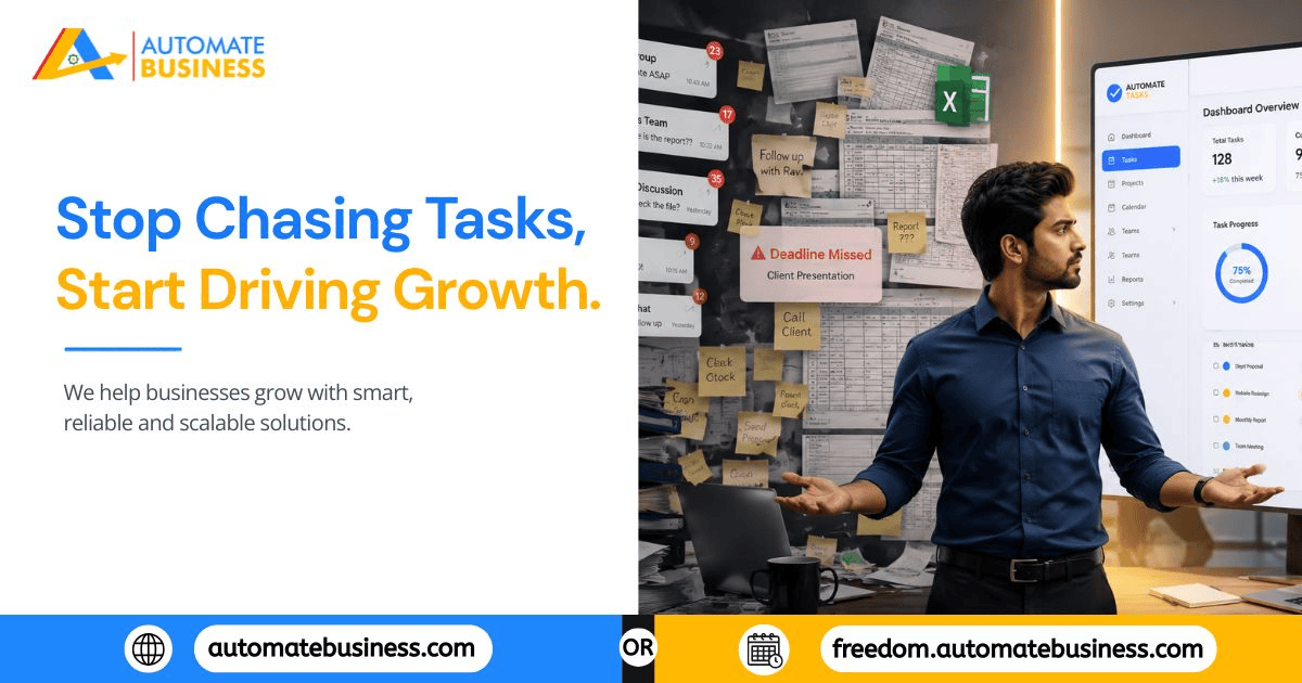 MSME task management software dashboard replacing manual task tracking and spreadsheets