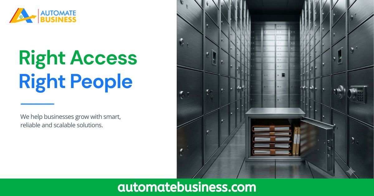 Automate CRM role-based access protects customer data and prevents unauthorized access in MSMEs.
