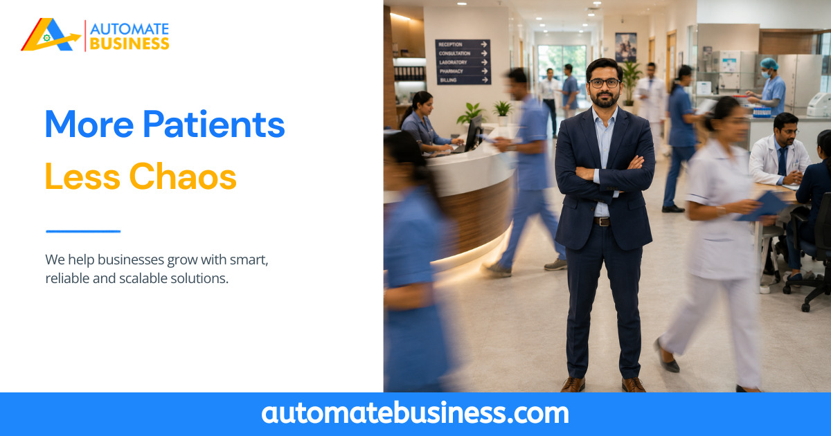 Healthcare clinic using Automate Tasks to automate task management, improve staff coordination, streamline patient workflows, and reduce operational delays.