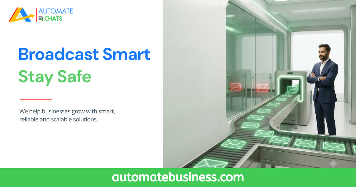 Automate Chats platform for safe and compliant WhatsApp broadcast campaigns.