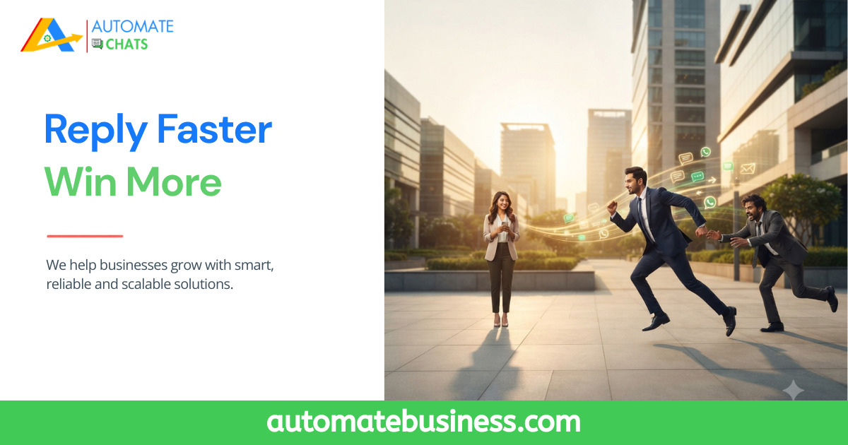 Automate Chats WhatsApp automation helping MSMEs respond to customer inquiries faster.
