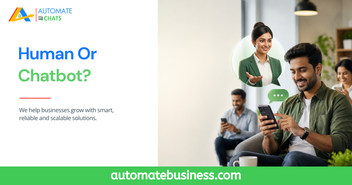 Automate Chats WhatsApp chatbot delivering natural, human-like customer conversations.