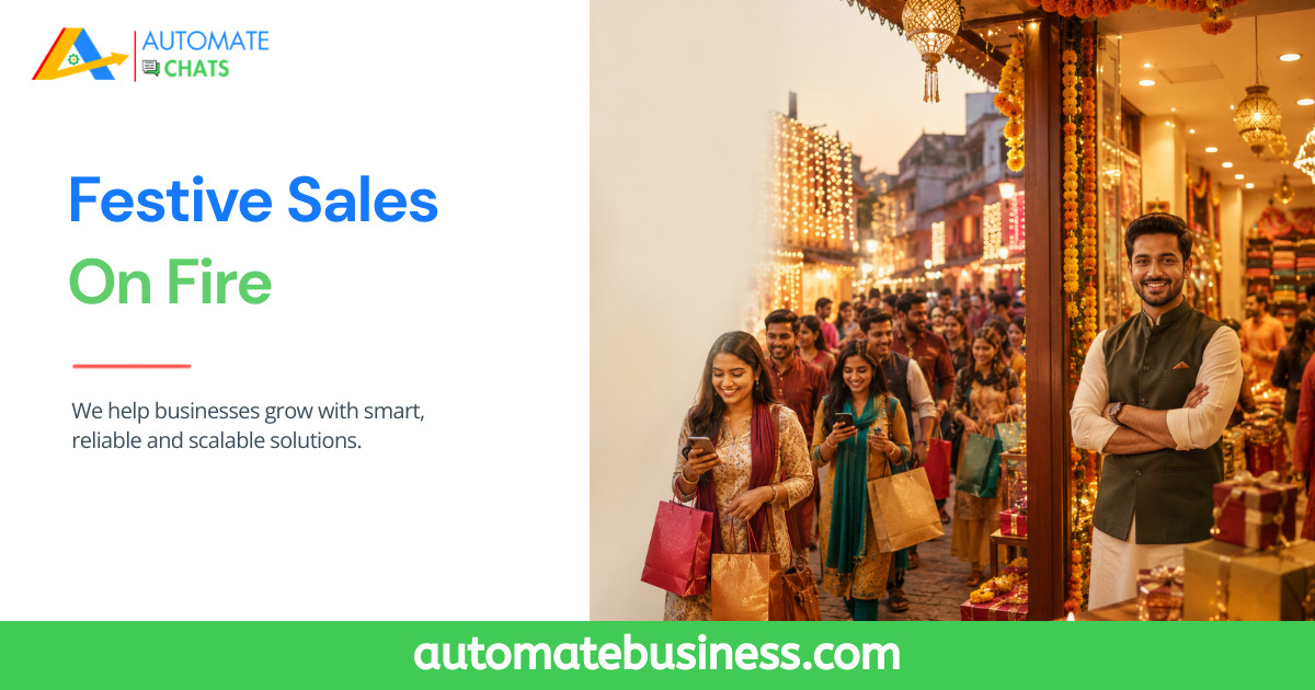Automate Chats WhatsApp broadcast campaigns for festive season sales.