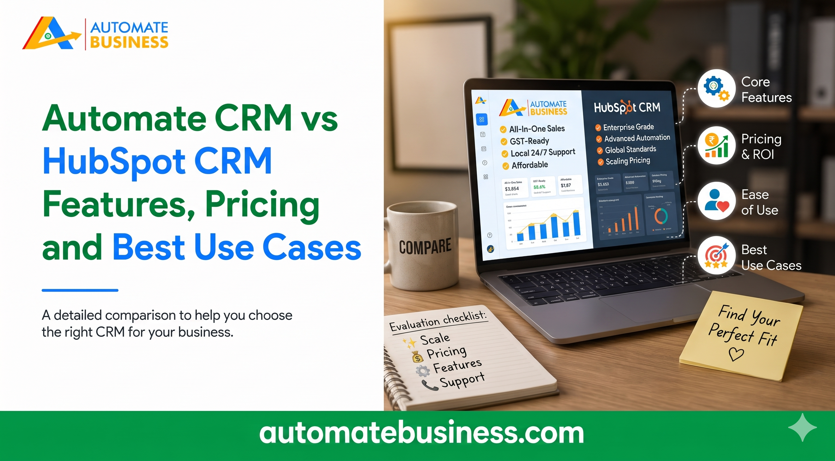 Automate CRM vs HubSpot CRM: Features, Pricing and Best Use Cases