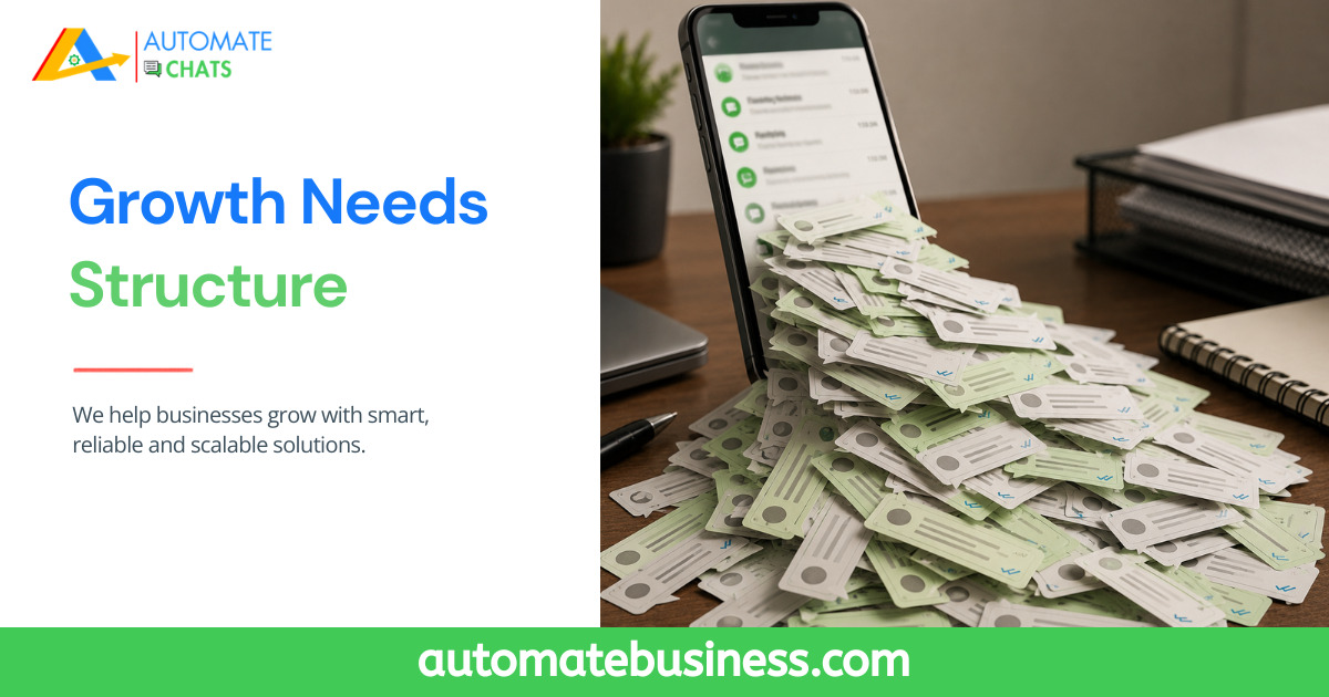 Manufacturing business using Automate Chats WhatsApp API Marketing to organize customer enquiries, automate follow-ups, and manage leads at scale.